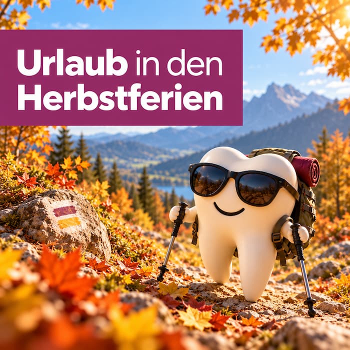 🍂 Auch wir machen mal eine kleine Herbstpause! 🦷

🍁 Wir wünschen dir schöne Herbsttage und freuen uns schon auf ein Wiedersehen! 💜